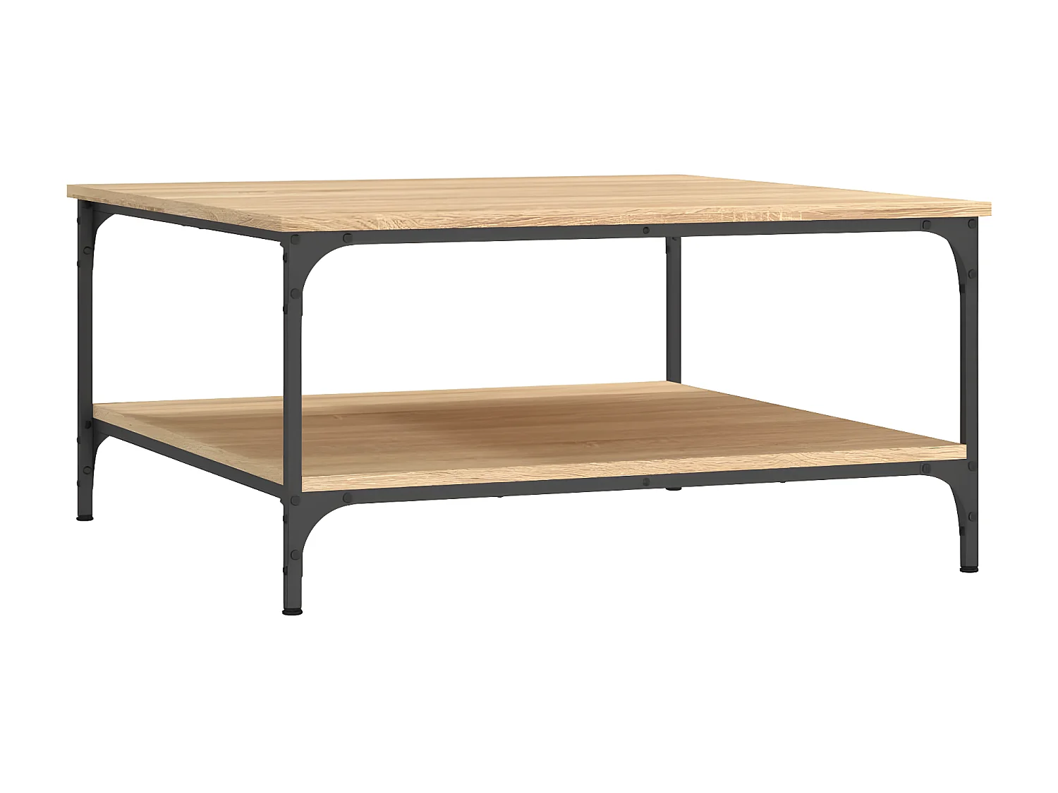 Table basse chêne sonoma 80x80x40 bois d'ingénierie