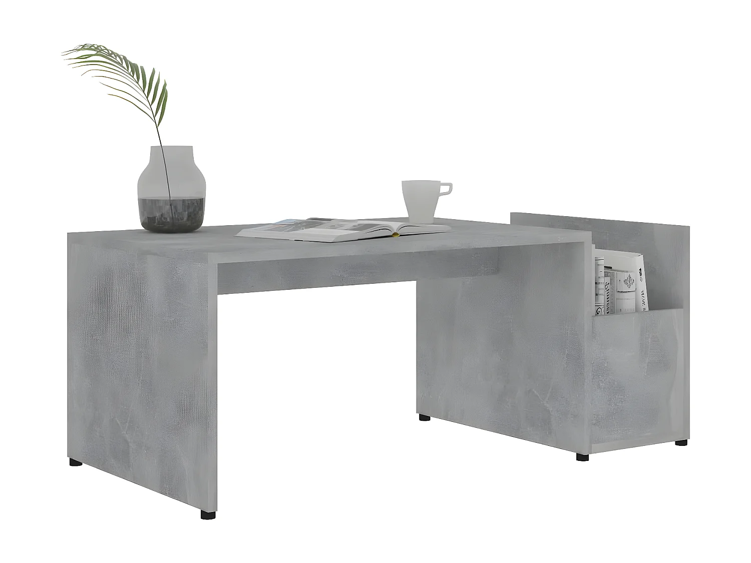 Table basse Gris béton 90x45x35