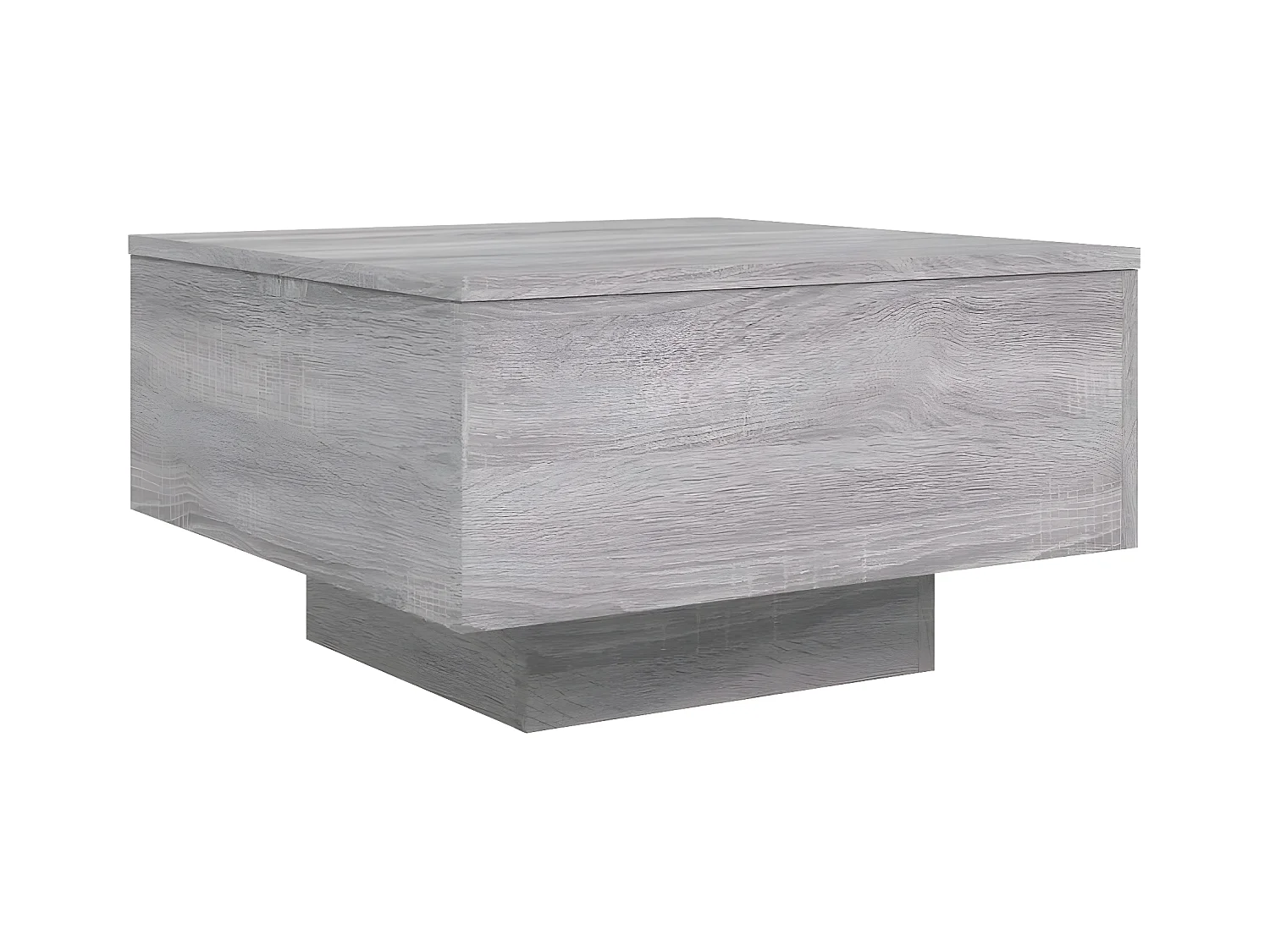 Table basse sonoma gris 55x55x31 bois d'ingénierie