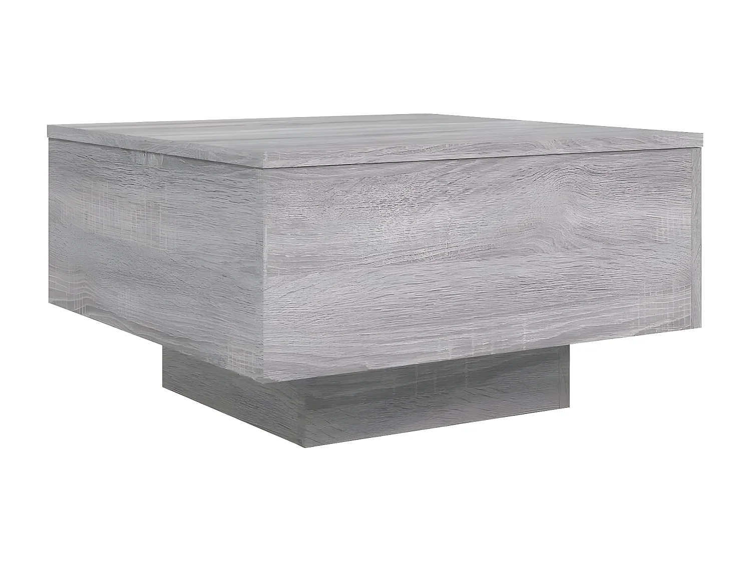 Table basse sonoma gris 55x55x31 bois d'ingénierie