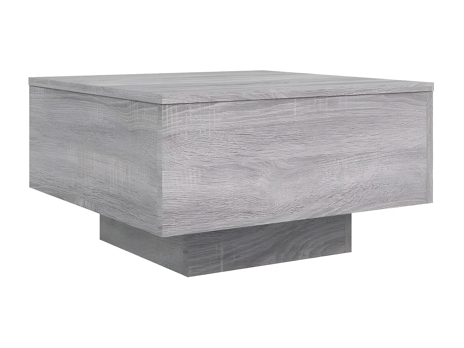 Table basse sonoma gris 55x55x31 bois d'ingénierie