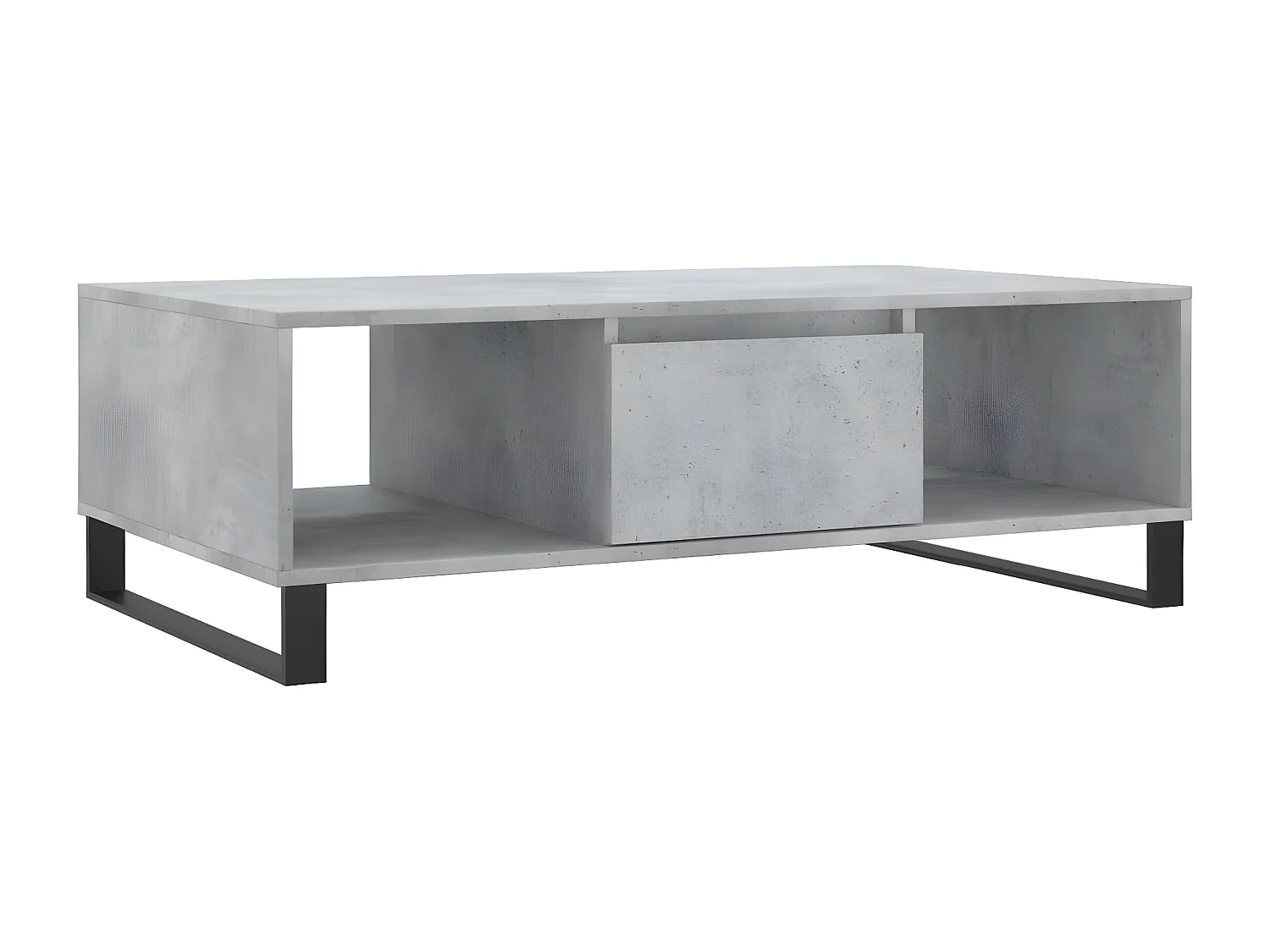 Table basse gris béton 104x60x35 bois d'ingénierie