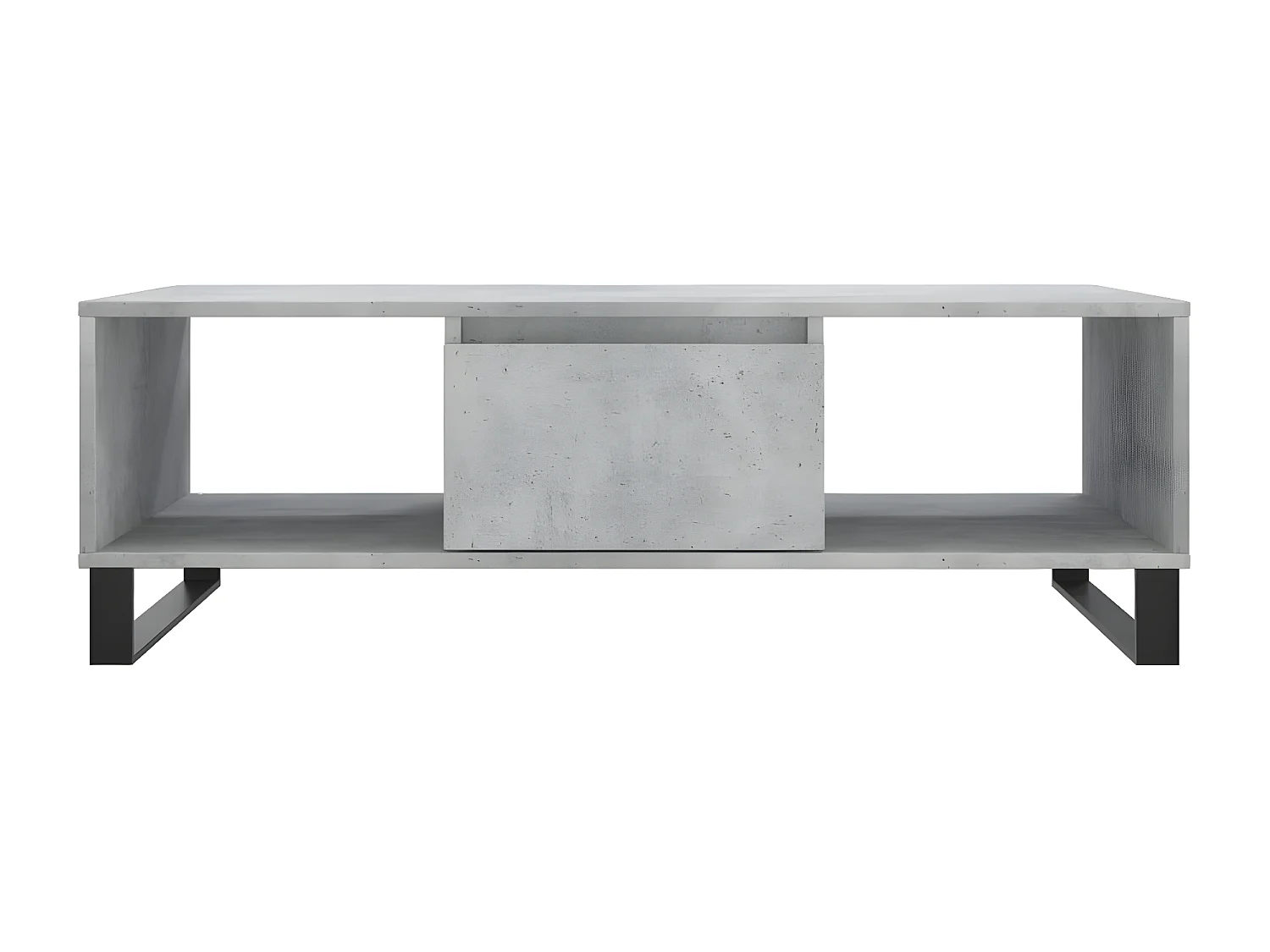 Table basse gris béton 104x60x35 bois d'ingénierie
