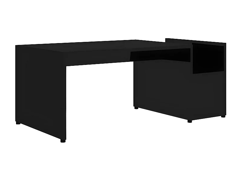 Table basse bois noir Tessia 90cm