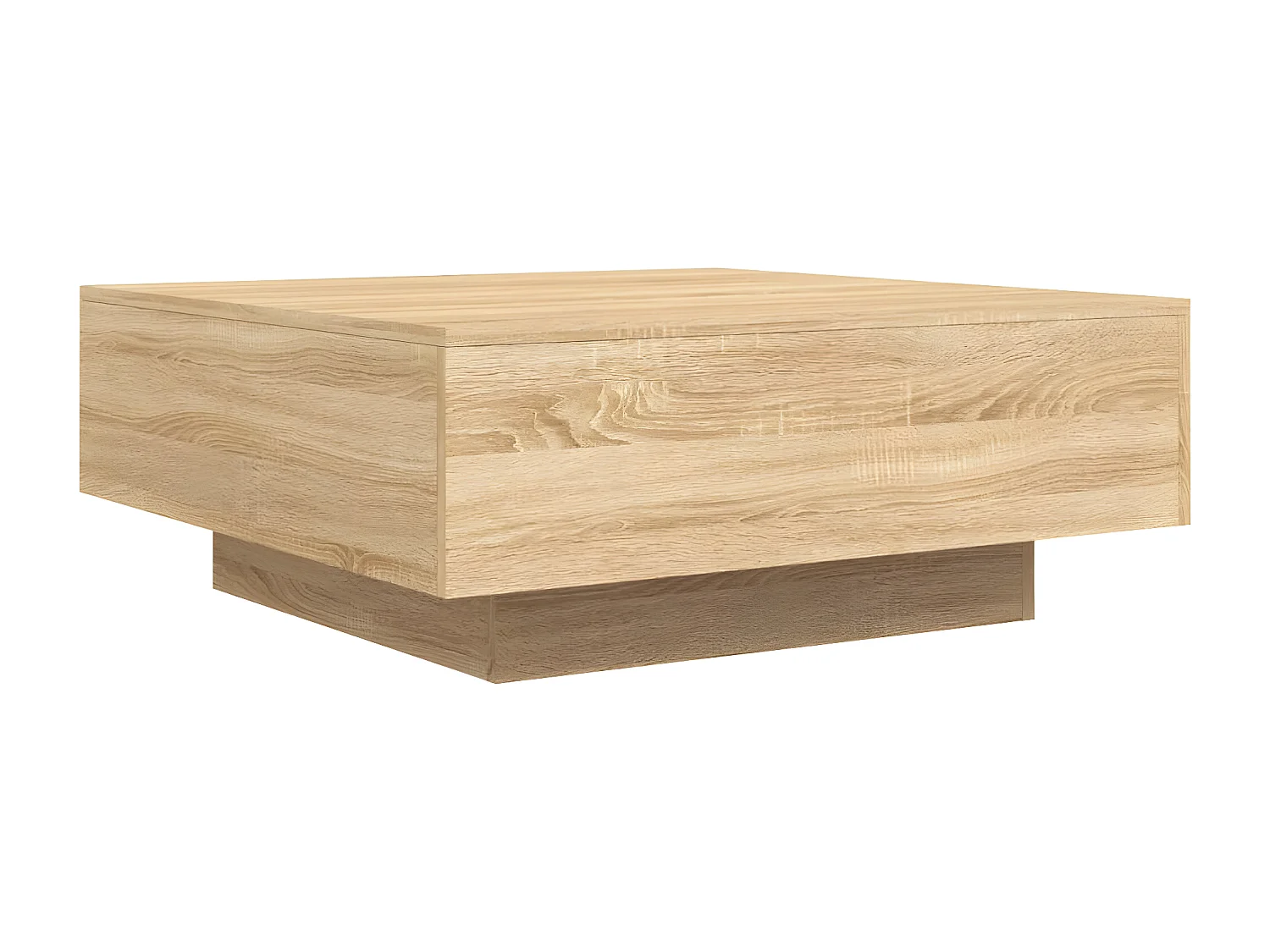 Table basse chêne sonoma 80x80x31 bois d'ingénierie