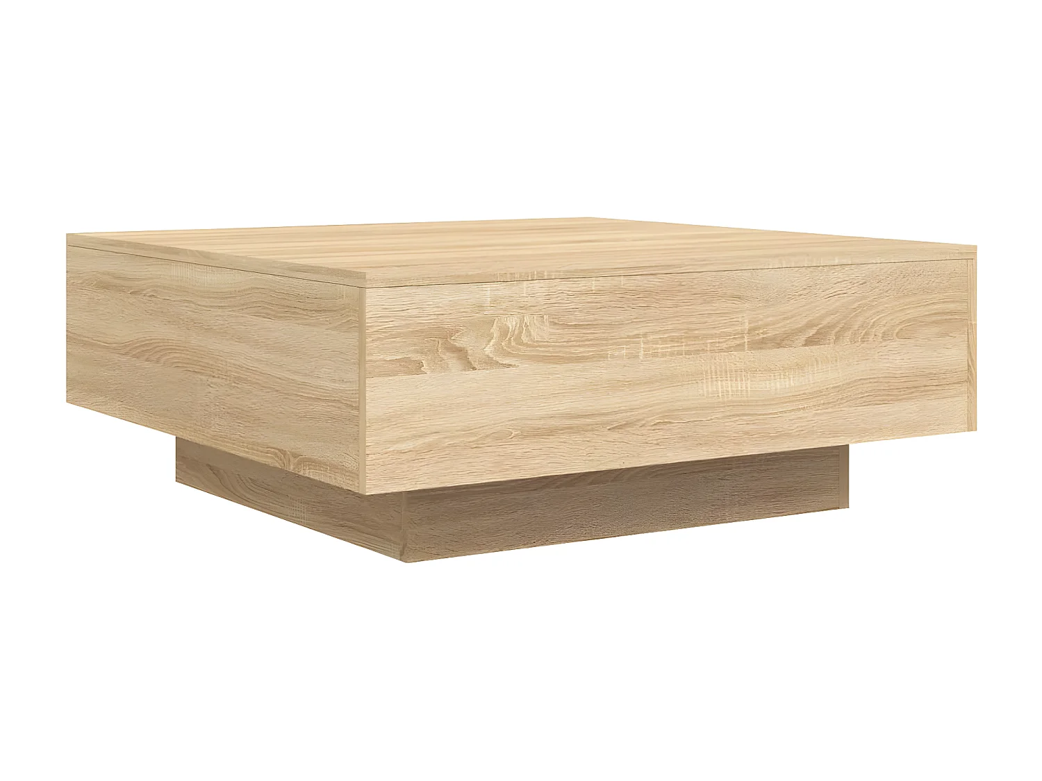 Table basse chêne sonoma 80x80x31 bois d'ingénierie