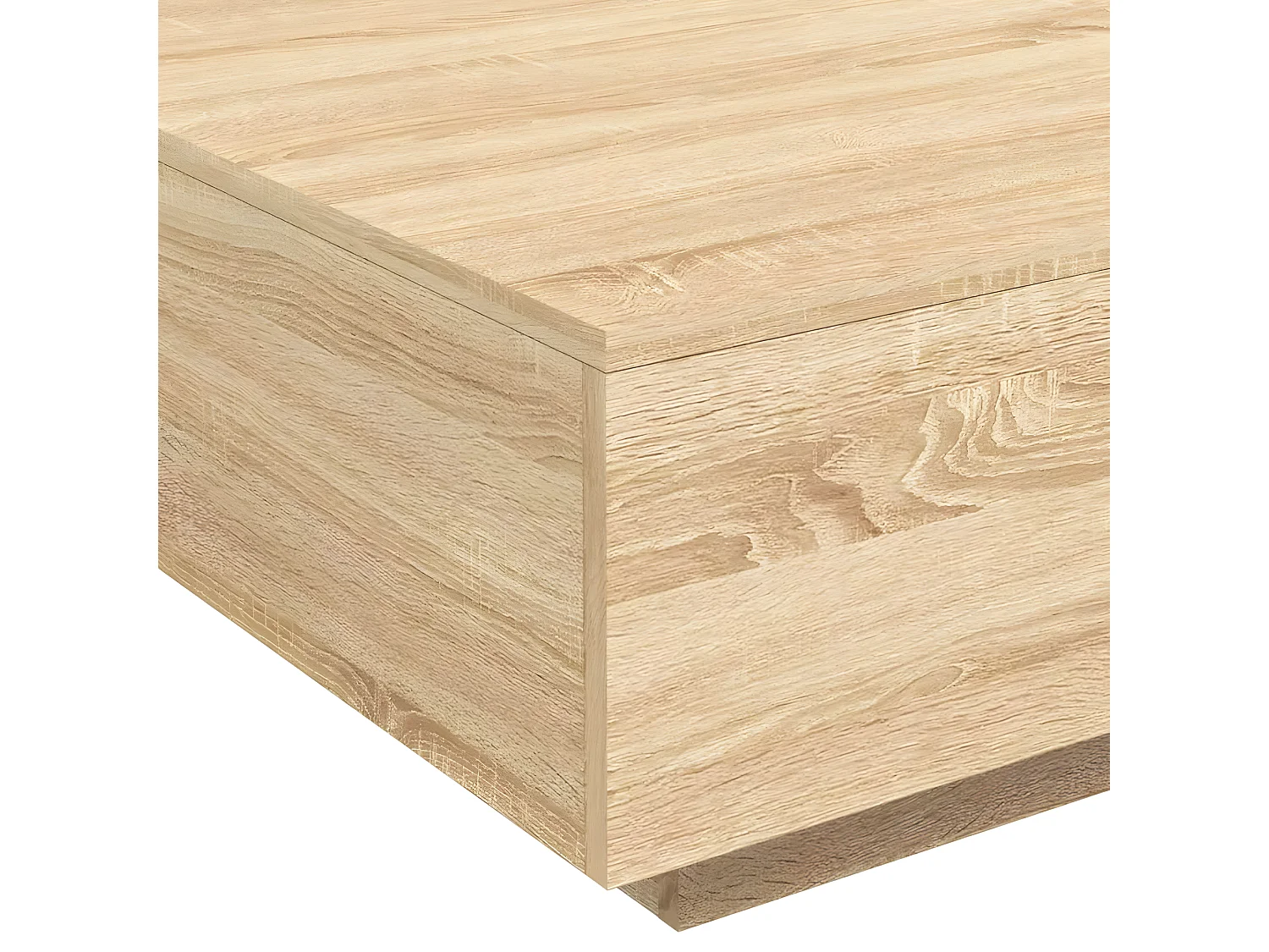 Table basse chêne sonoma 80x80x31 bois d'ingénierie