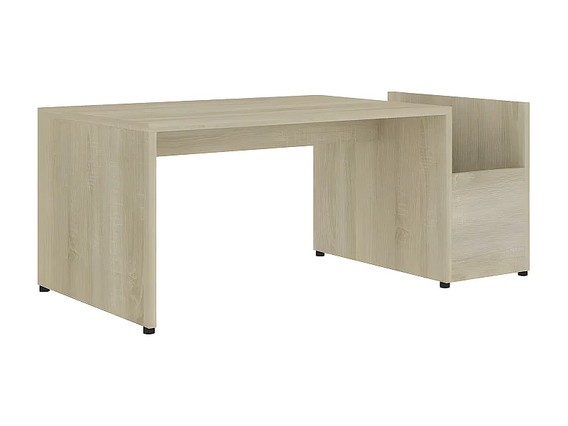 Table basse bois chêne sonoma Tessia 90cm