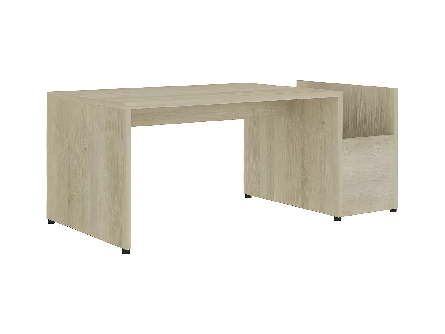 Table basse bois chêne sonoma Tessia 90cm
