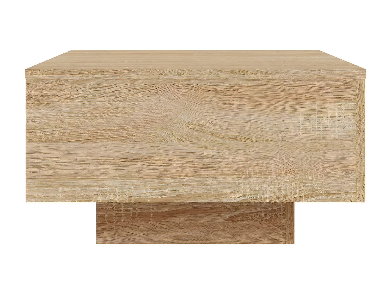 Table basse avec lumières LED chêne sonoma 55x55x31