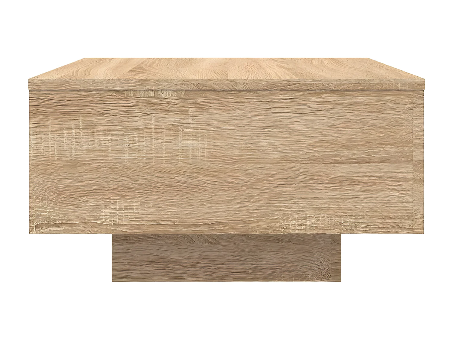 Table basse avec lumières LED chêne sonoma 55x55x31