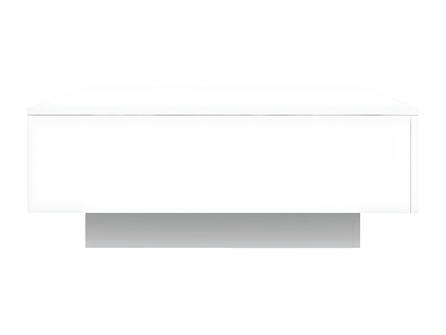 Table basse avec lumières LED blanc 80x80x31