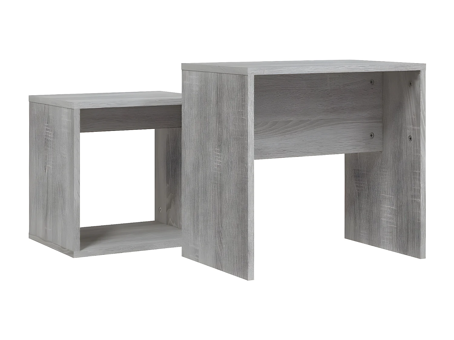 Tables basses gigognes 2 pcs sonoma gris bois d'ingénierie