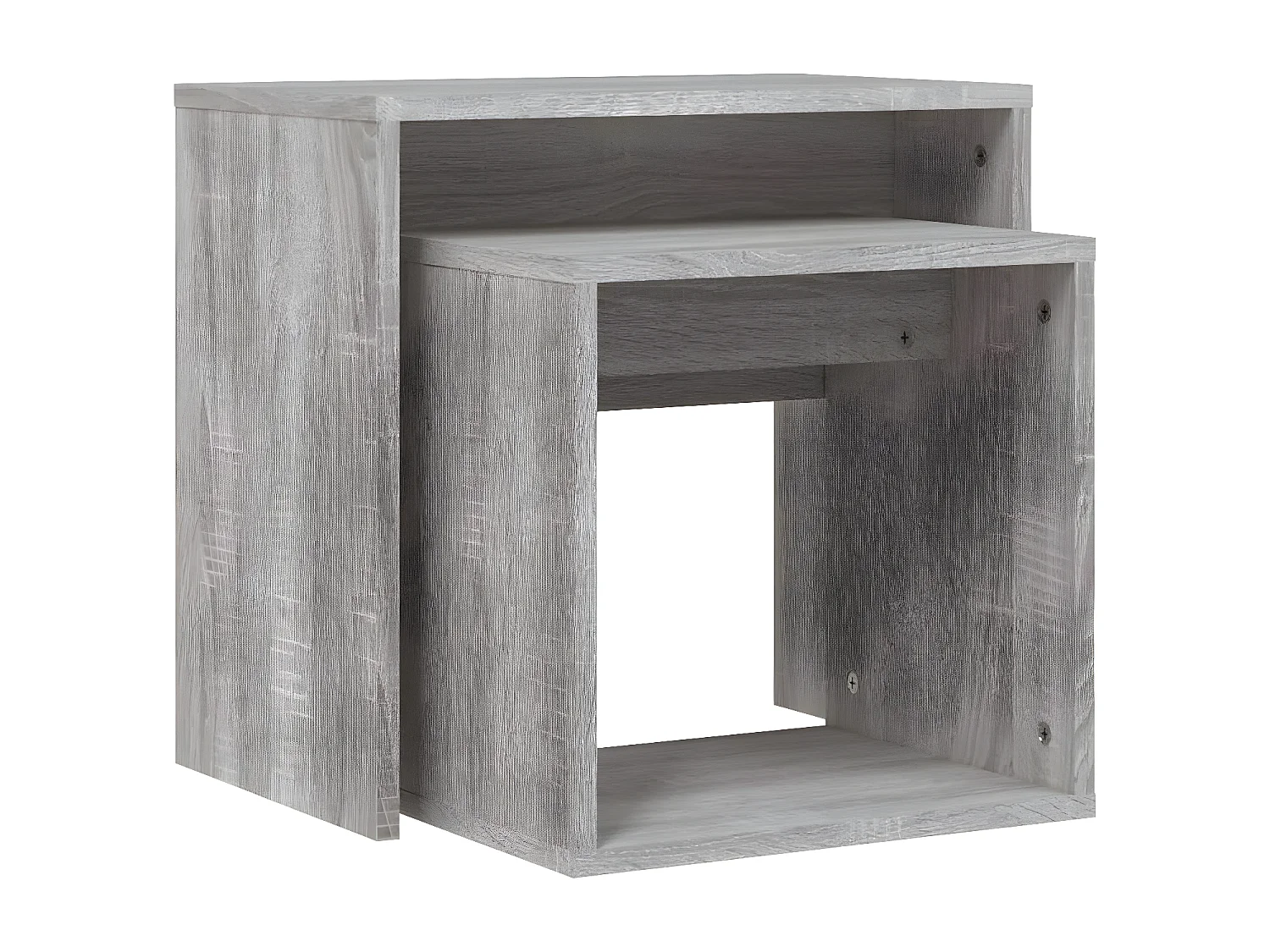 Tables basses gigognes 2 pcs sonoma gris bois d'ingénierie