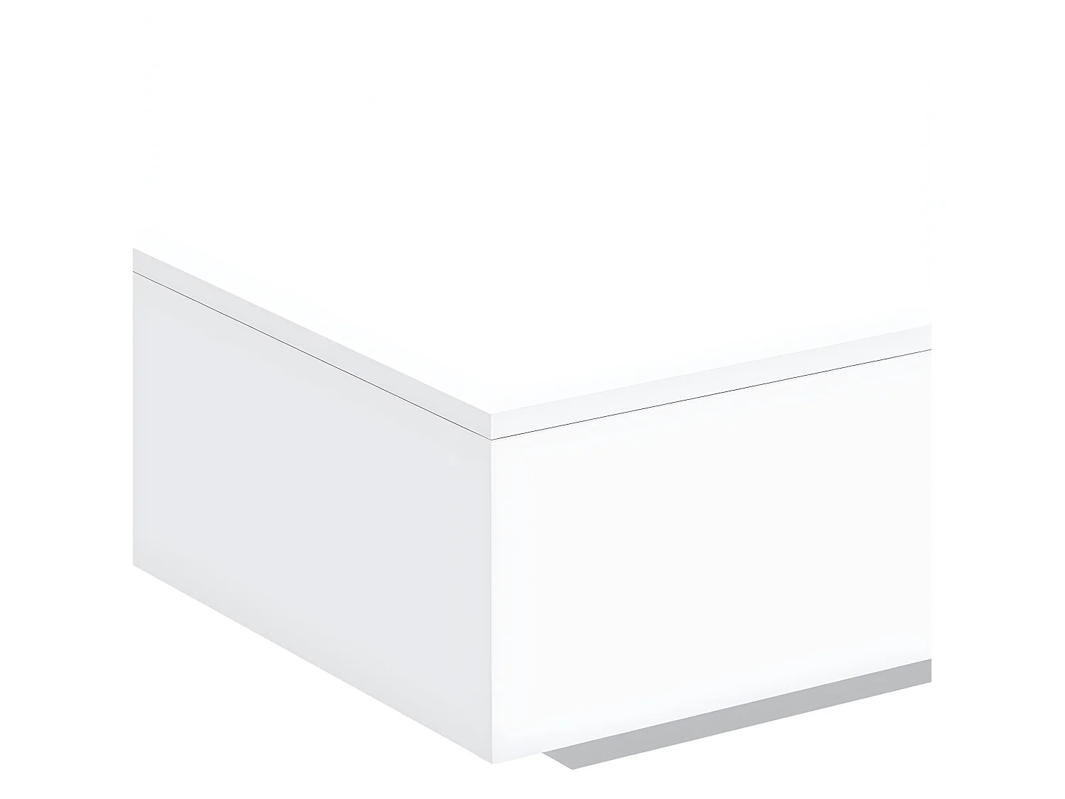 Table basse blanc 100x100x31 bois d'ingénierie