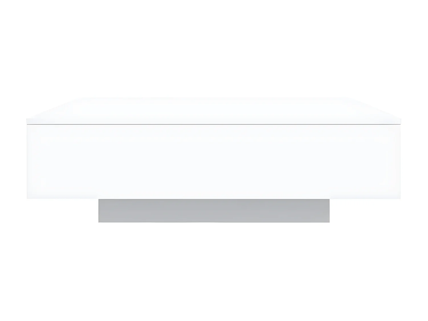 Table basse blanc 100x100x31 bois d'ingénierie