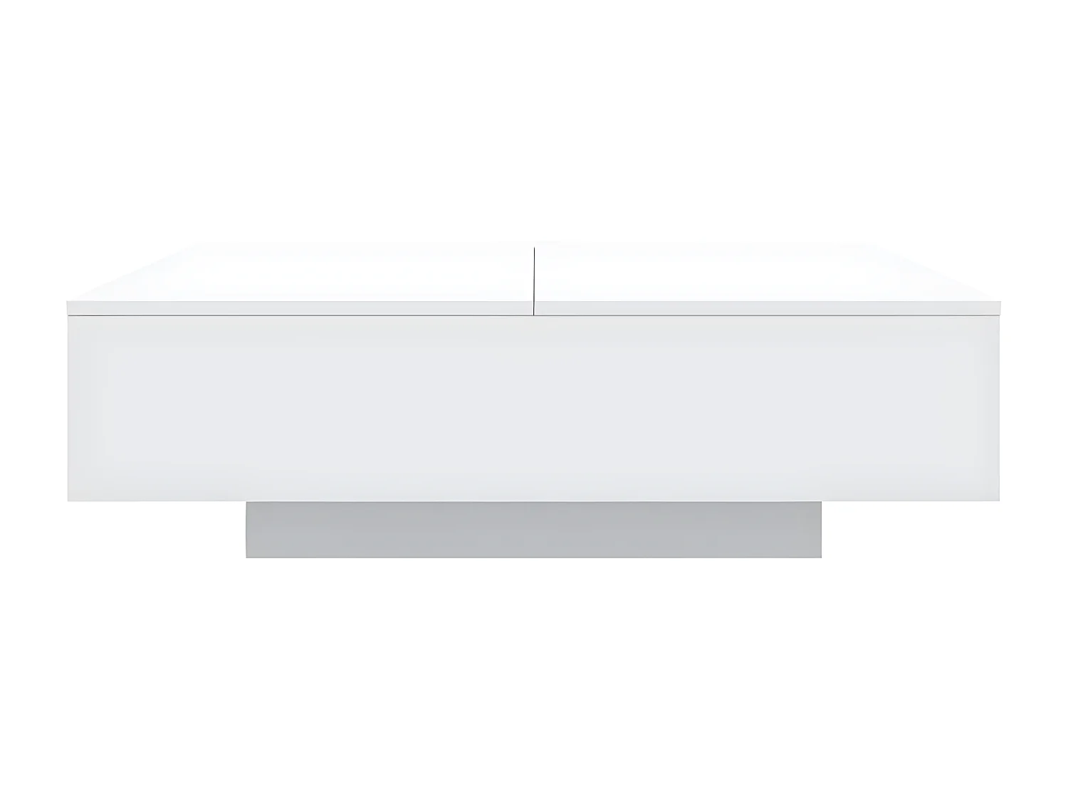 Table basse blanc 100x100x31 bois d'ingénierie