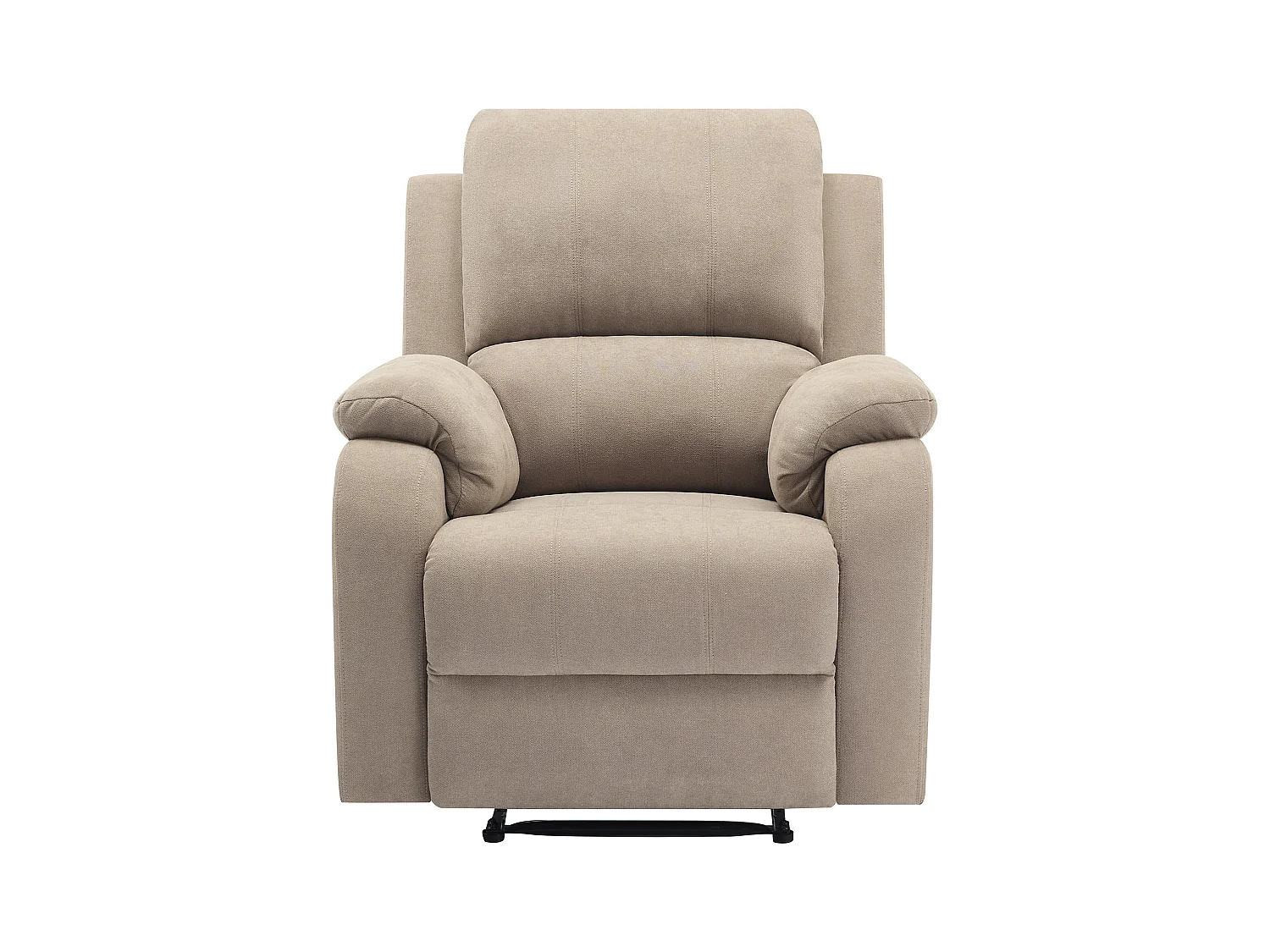 Canapé 3 places, 2 places et fauteuil relax en microfibre taupe BRODY