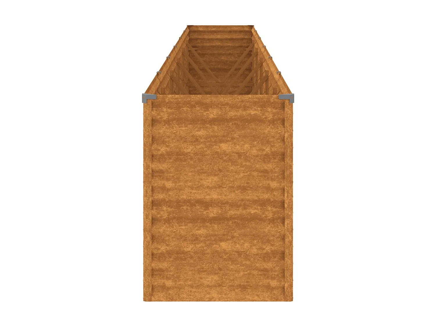 Lit surélevé de jardin 578x50x69 acier corten