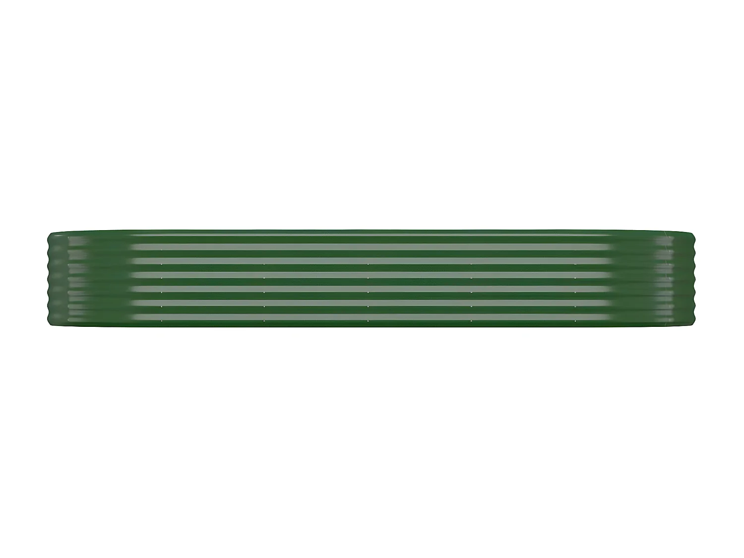 Jardinière de jardin Acier enduit de poudre 249x100x36 Vert