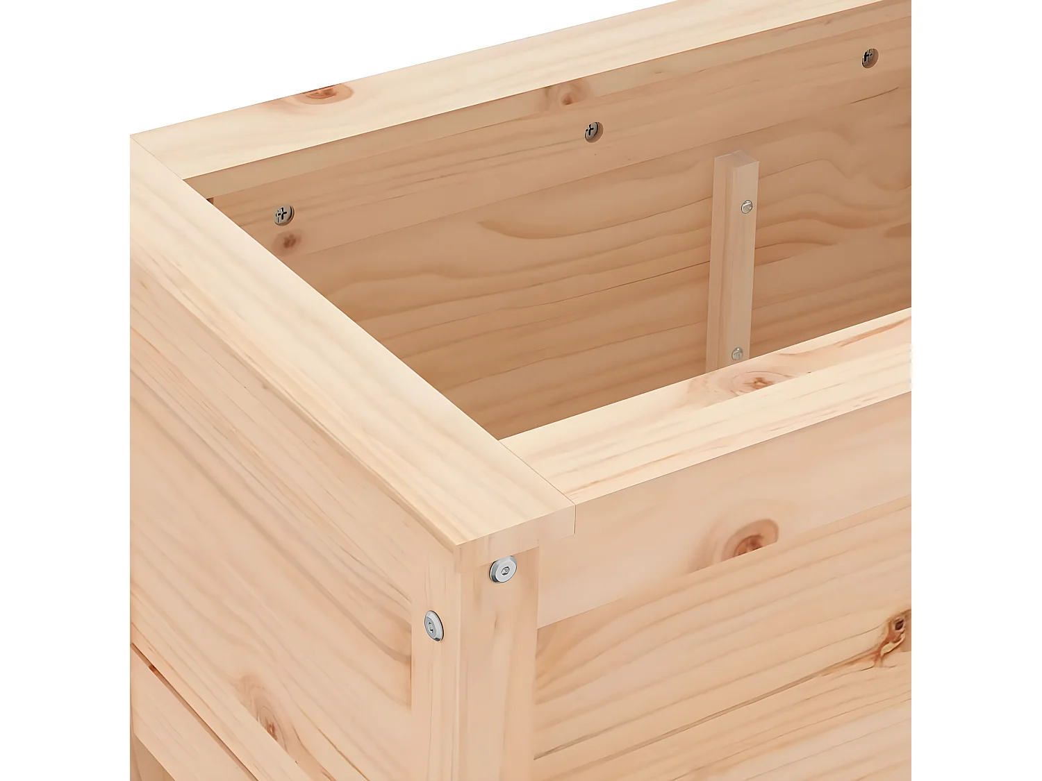 Jardinière 82,5x40x39 bois de pin massif