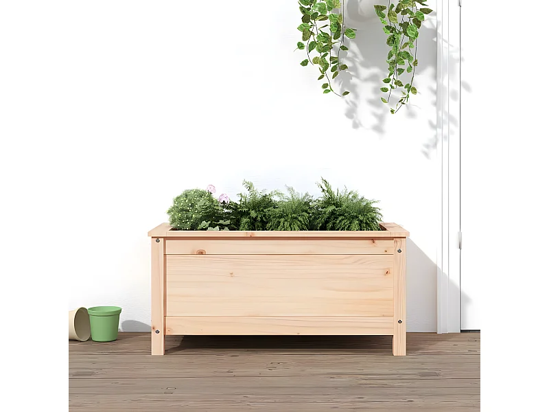 Jardinière 82,5x40x39 bois de pin massif