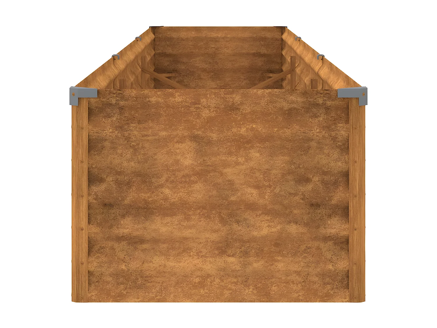 Lit surélevé de jardin 291x50x36 acier corten