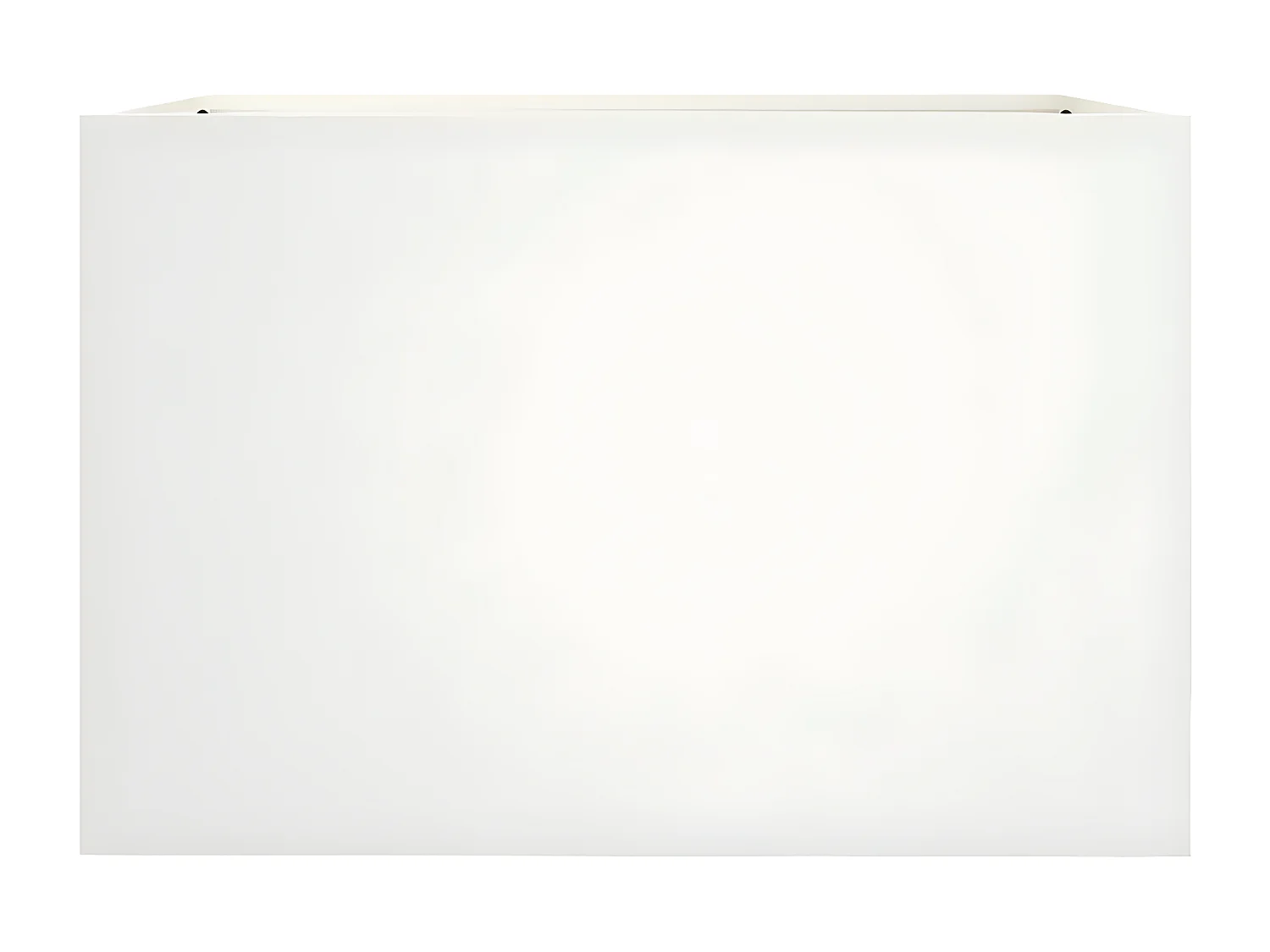 Jardinière blanc 62x40x39 acier laminé à froid