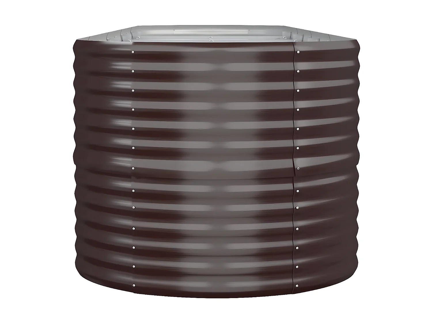 Jardinière de jardin Acier enduit de poudre 440x80x68 Marron