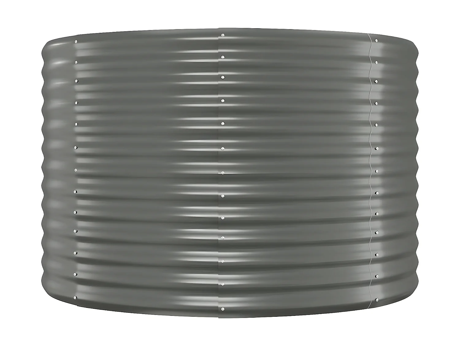 Jardinière Acier enduit de poudre 175x100x68 gris