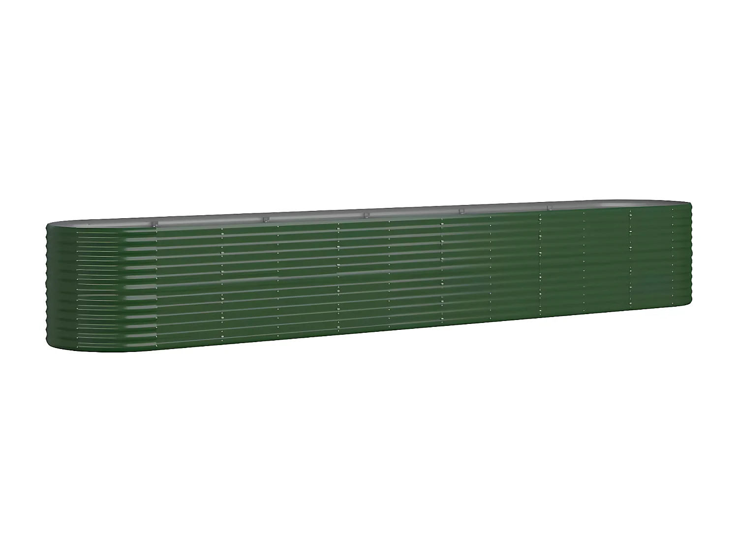 Jardinière de jardin Acier enduit de poudre 440x80x68 Vert