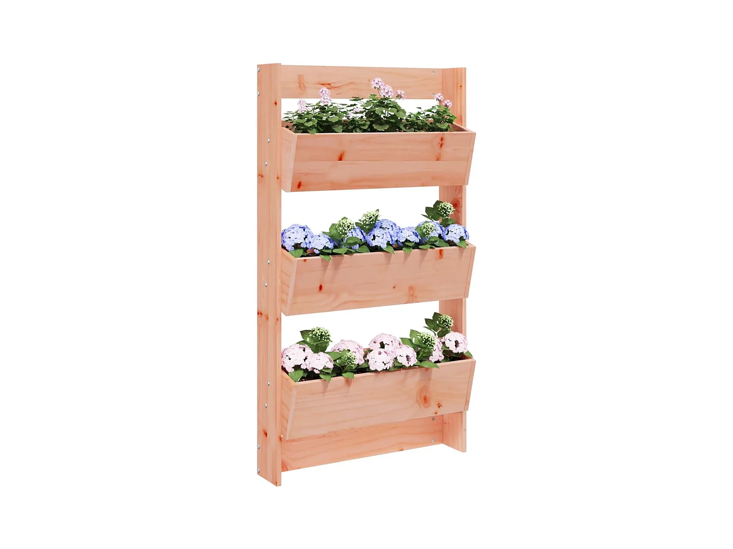 Jardinière murale 3 niveaux 60x18,5x110 bois douglas massif