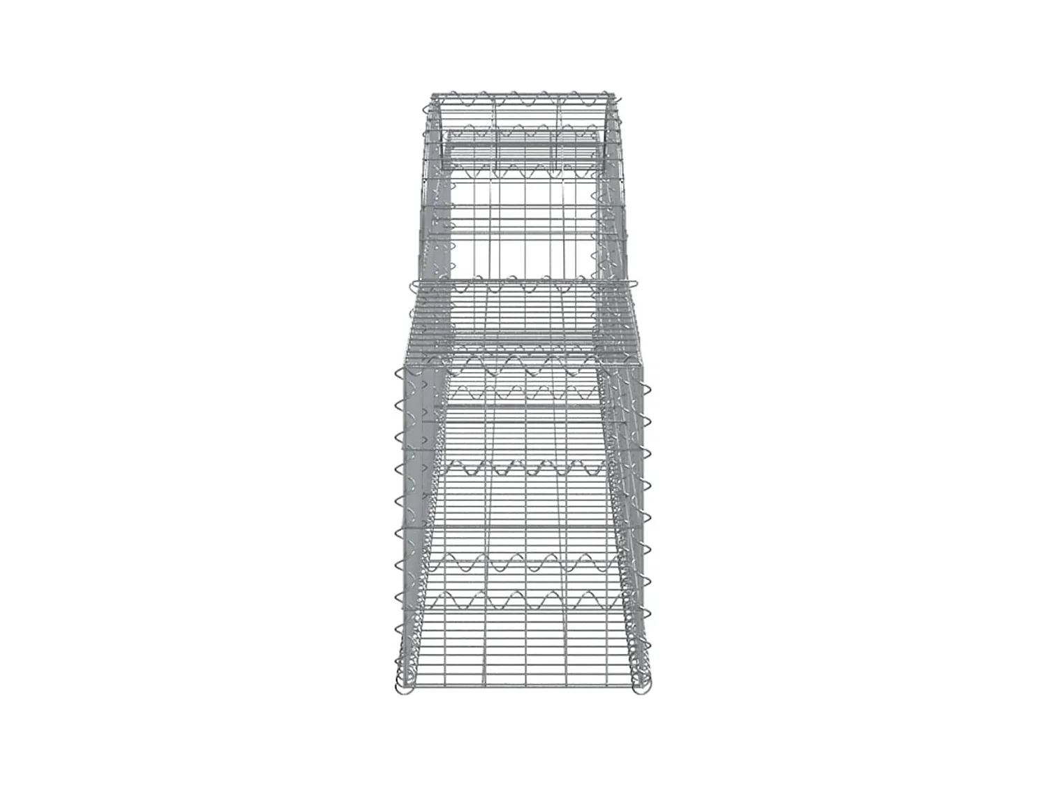 Paniers à gabions arqués 8 pièces 300x30x40/60 cm fer galvanisé