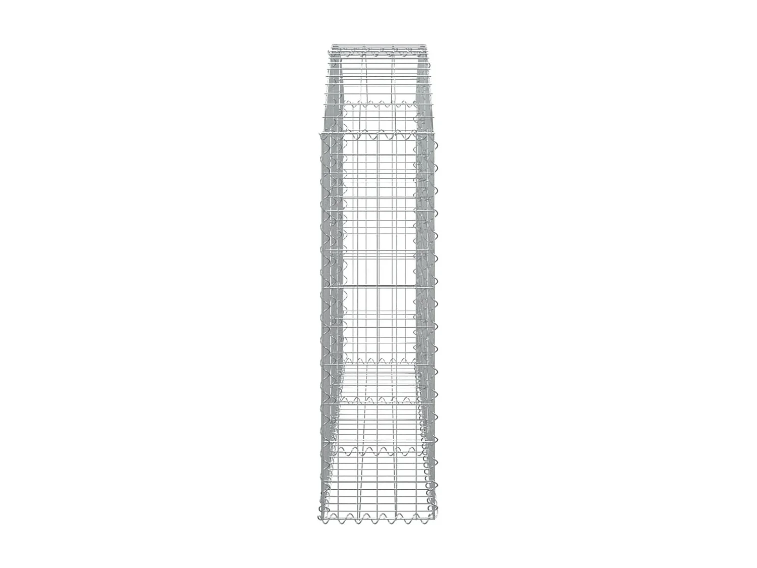 Panier de gabions arqué 150x30x100/120 cm Fer galvanisé