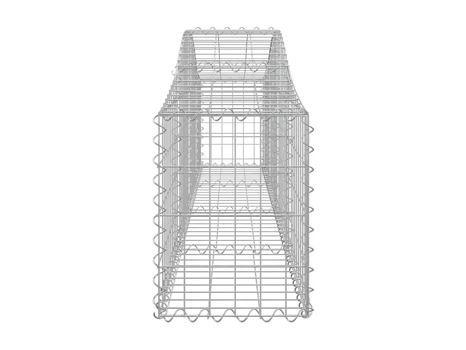 Paniers à gabions arqués 14 pièces 200x30x40/60 cm Fer galvanisé