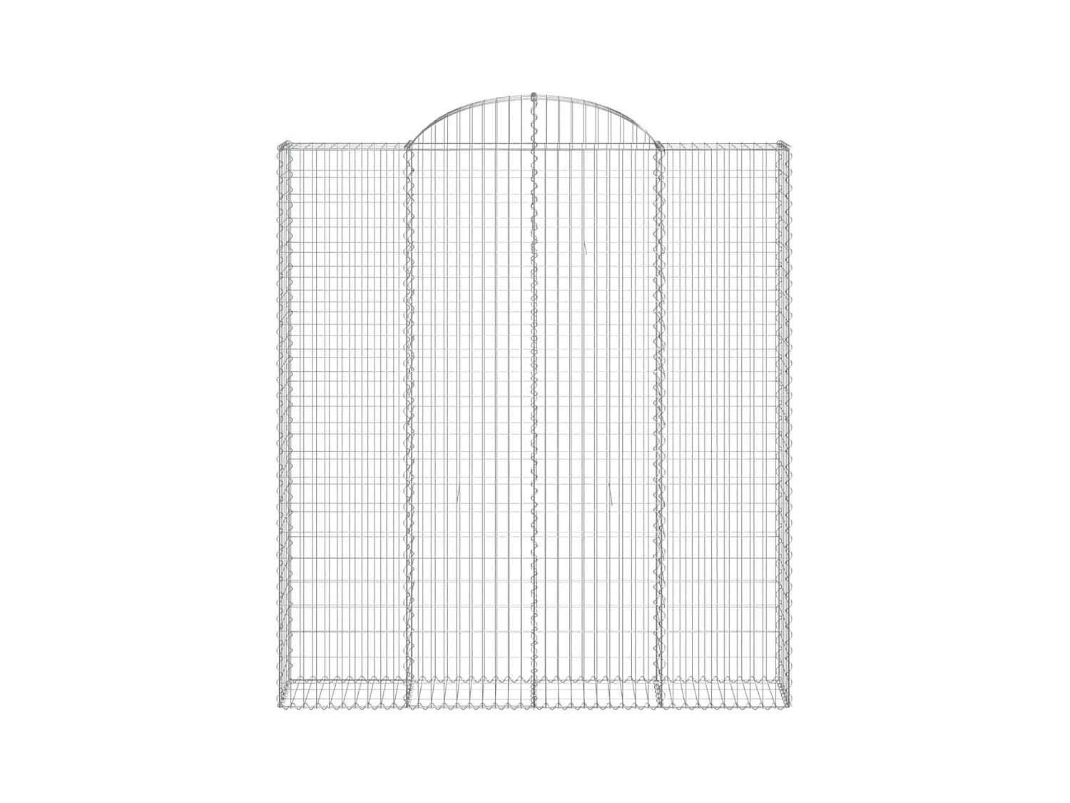 Cesta gaviones forma arco hierro galvanizado 200x30x220/240 cm
