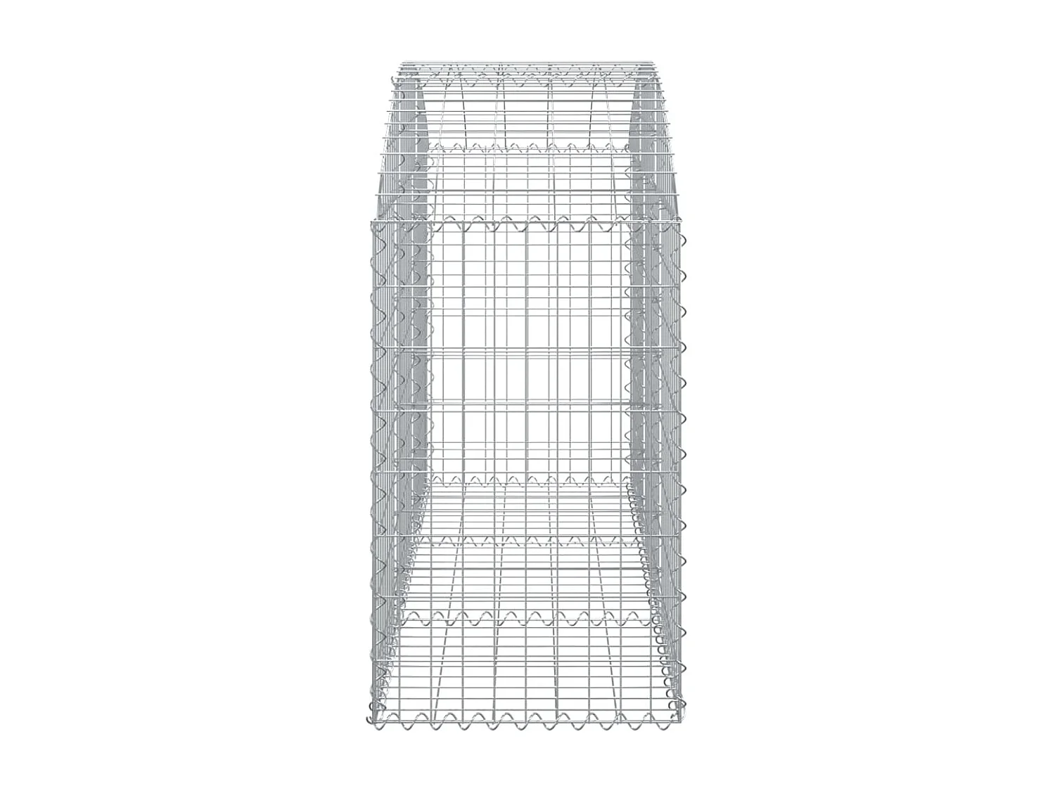 Panier de gabions arqué 150x50x80/100 cm Fer galvanisé