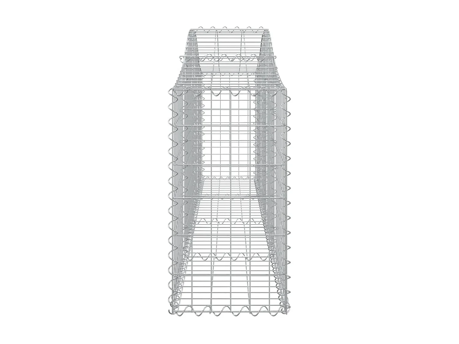 Paniers à gabions arqués 30 pièces 200x30x60/80 cm Fer galvanisé