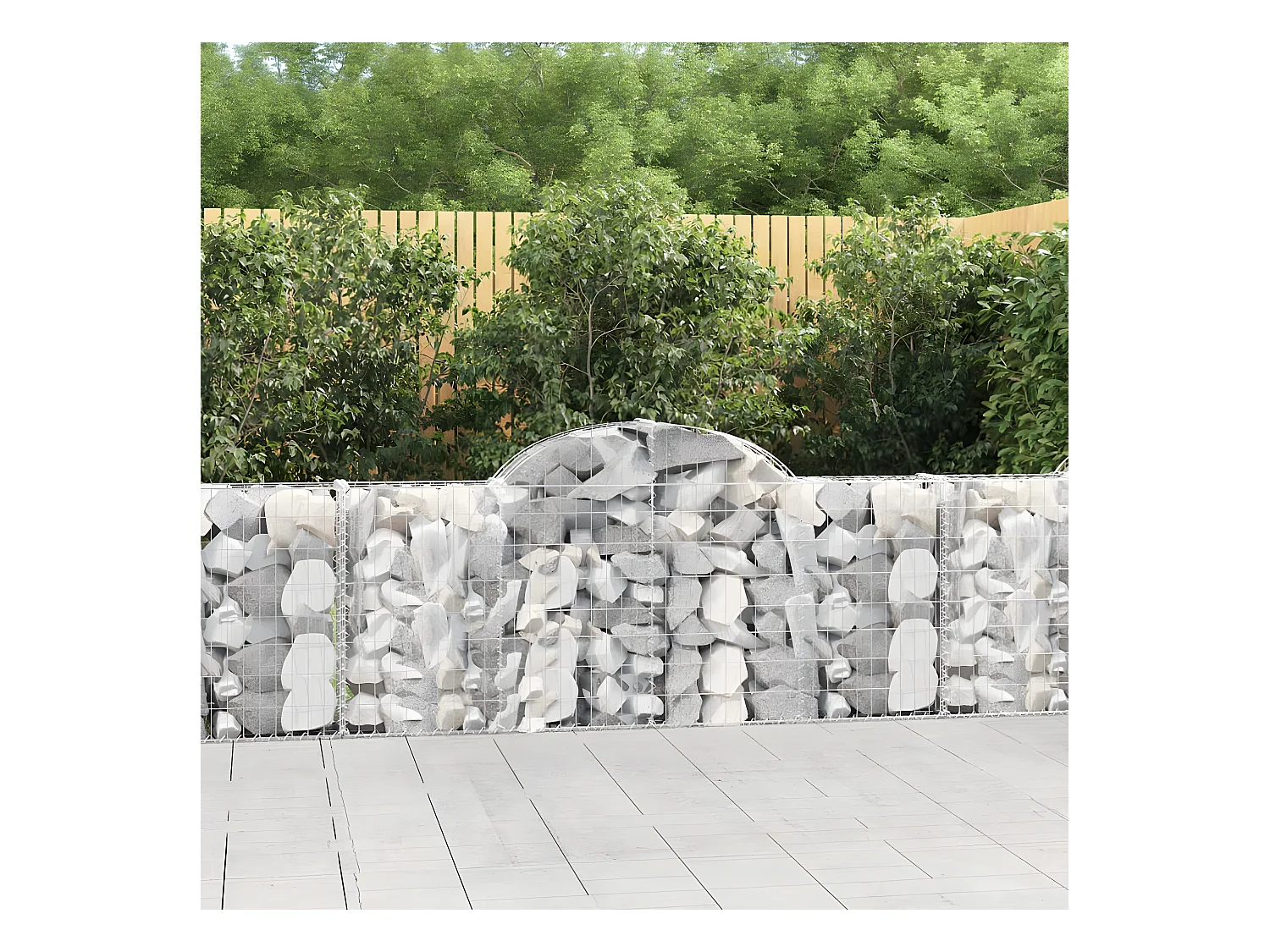Schanskorven 15 st gewelfd 200x30x80/100 cm ijzer
