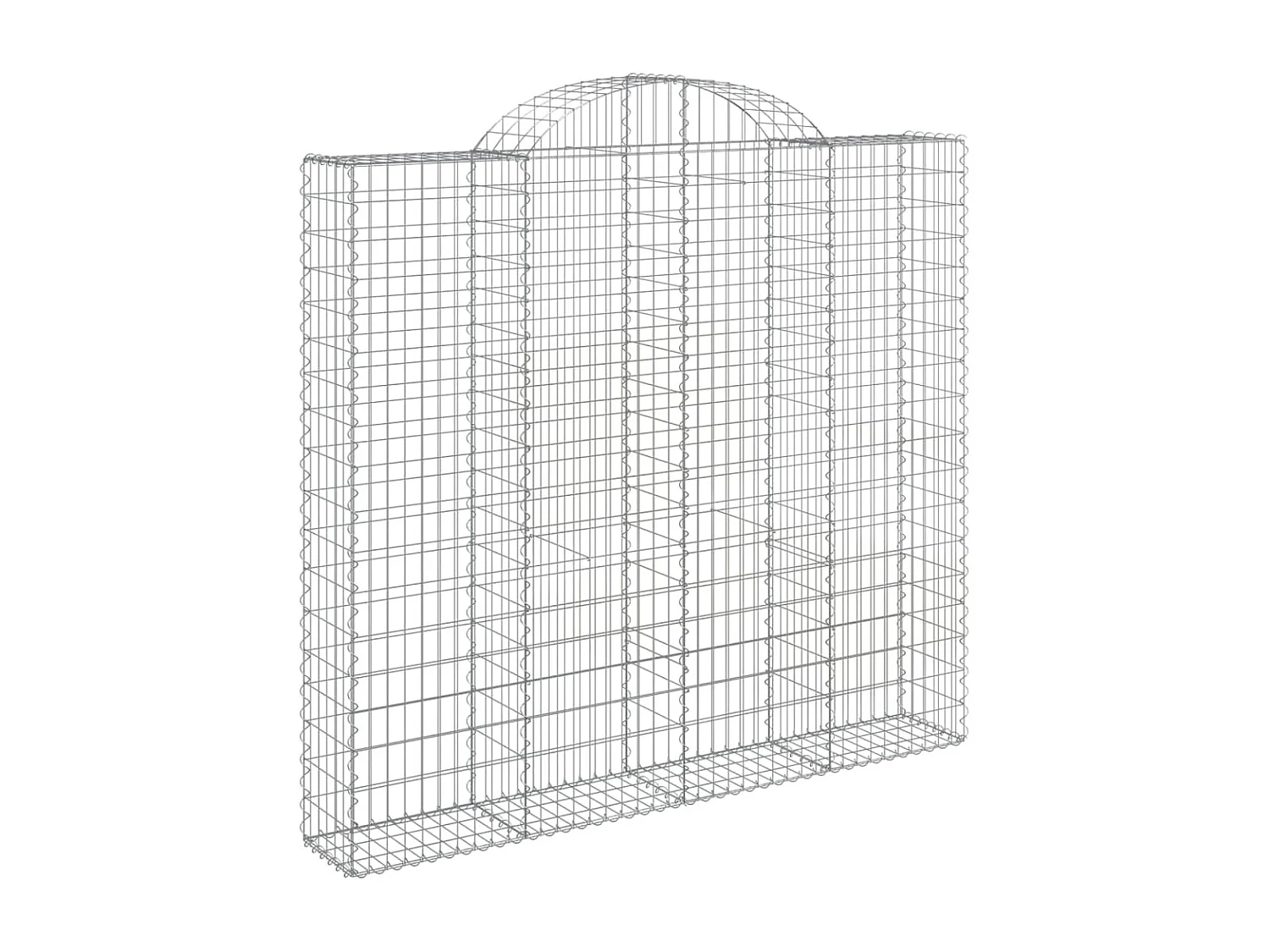 Cestos gabião arqueados 13 peças 200x50x180/200 ferro galvanizado