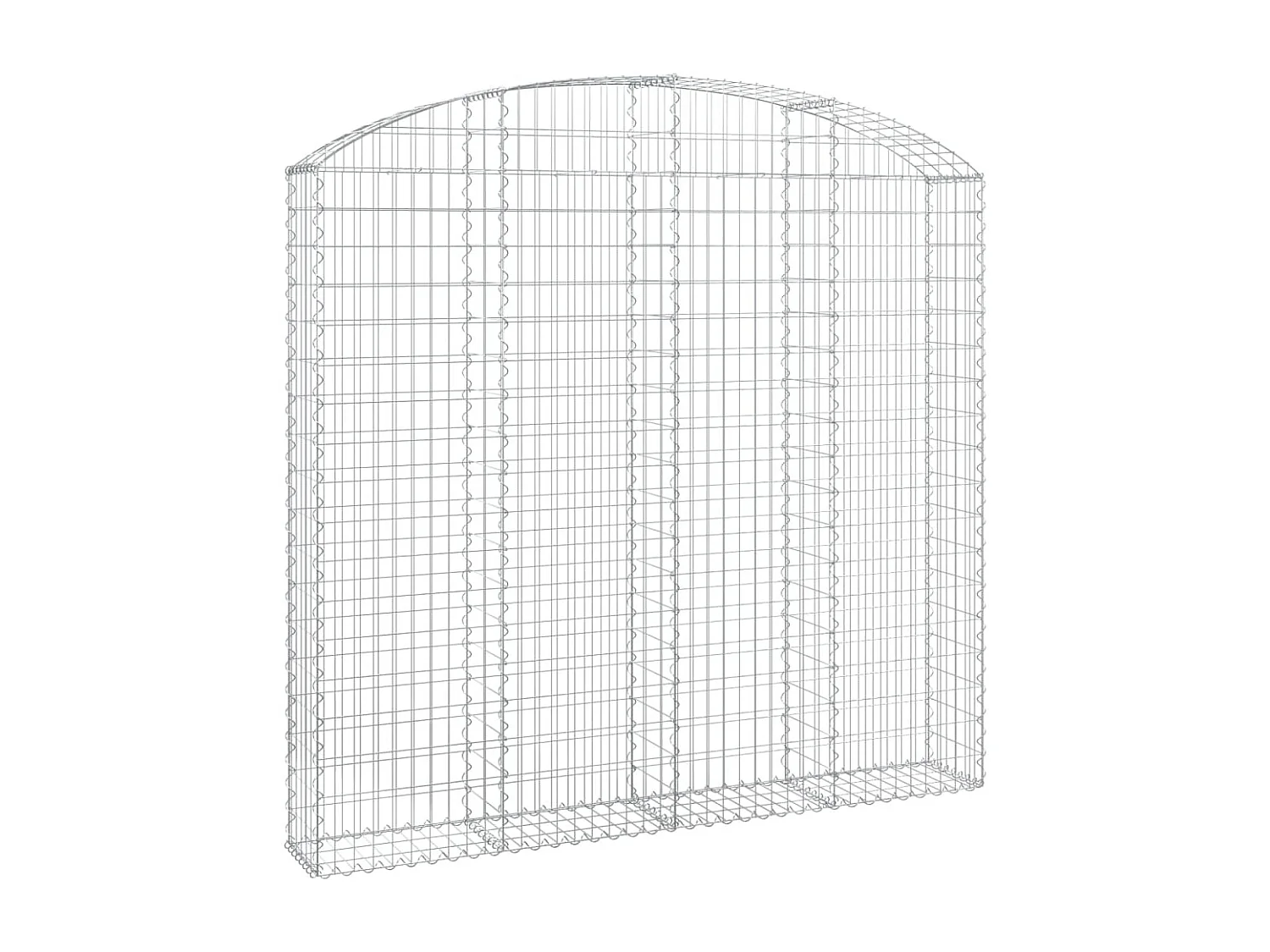 Cesta gaviones forma arco hierro galvanizado 200x30x180/200 cm