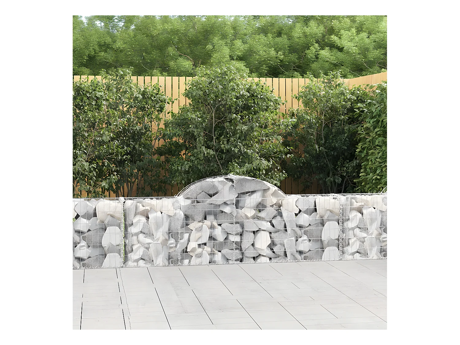 Schanskorven 18 st gewelfd 200x30x60/80 cm gegalvaniseerd ijzer