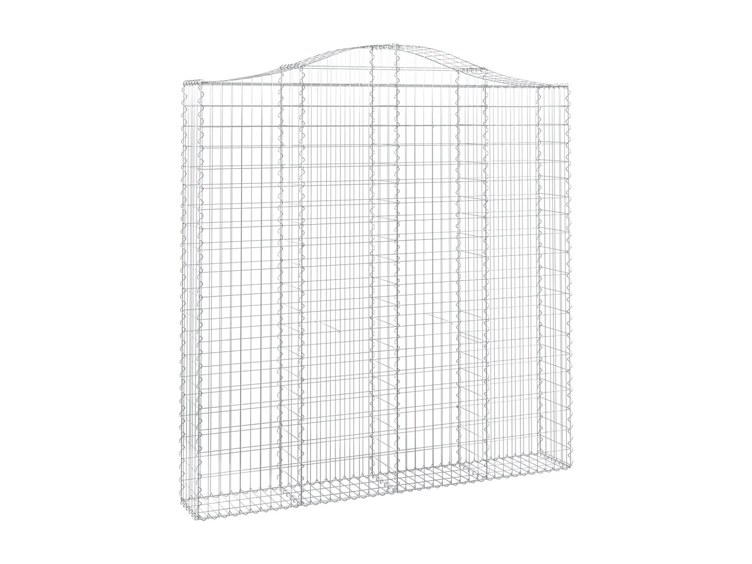 Cestos gabião arqueados 2peças 200x30x200/220cm ferro galvanizado