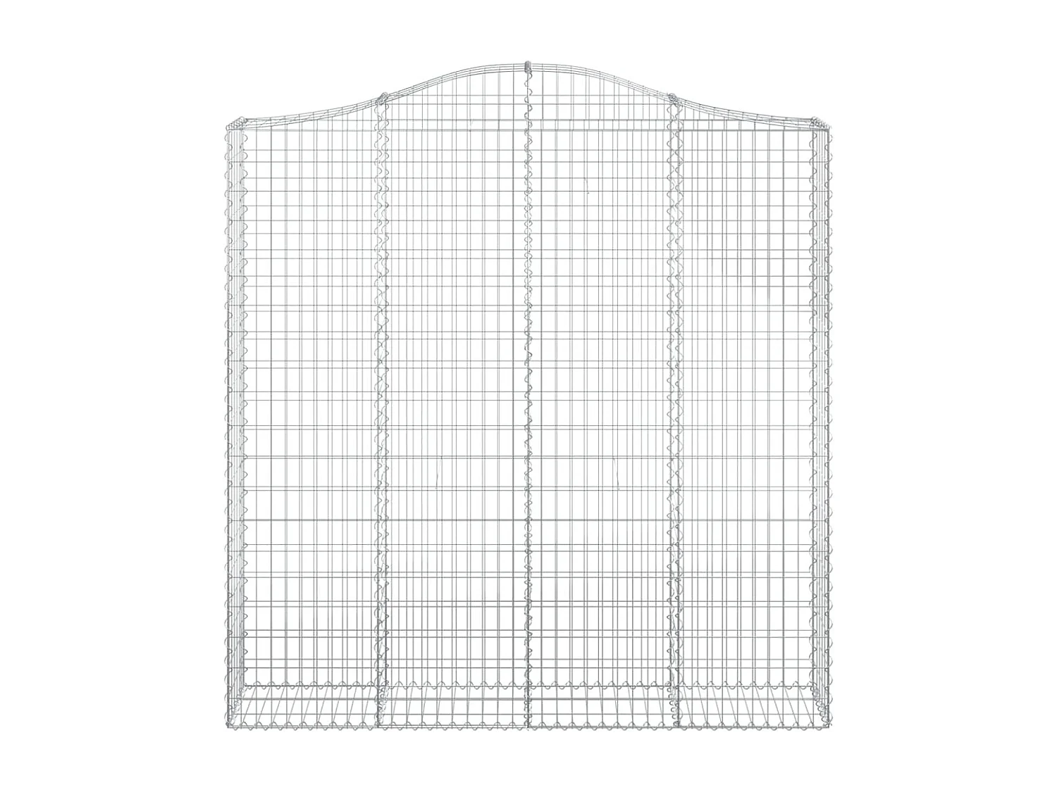Cestos gabião arqueados 2peças 200x30x200/220cm ferro galvanizado