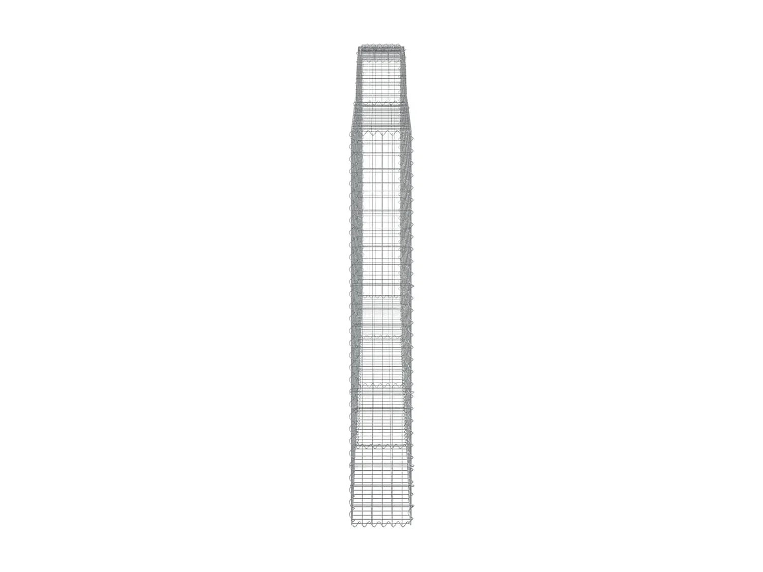 Cestos gabião arqueados 3peças 400x30x200/220cm ferro galvanizado