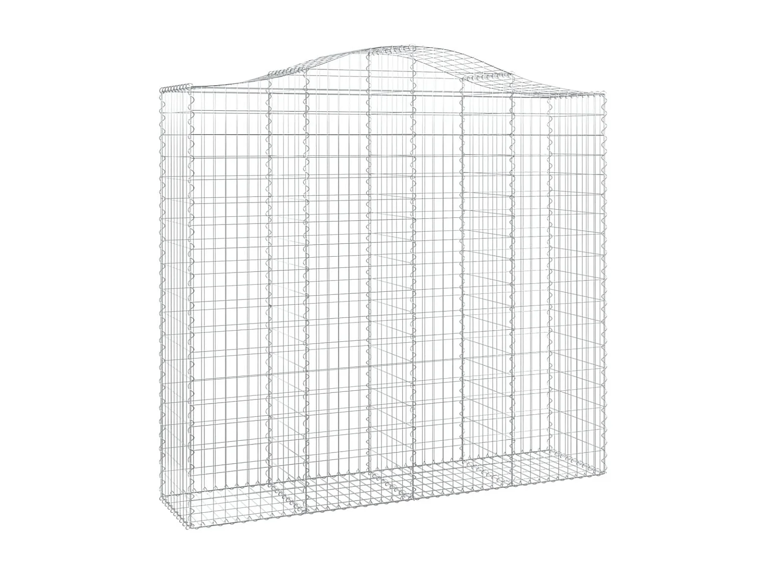 Paniers à gabions arqués 7 pièces 200x50x180/200 cm Fer galvanisé