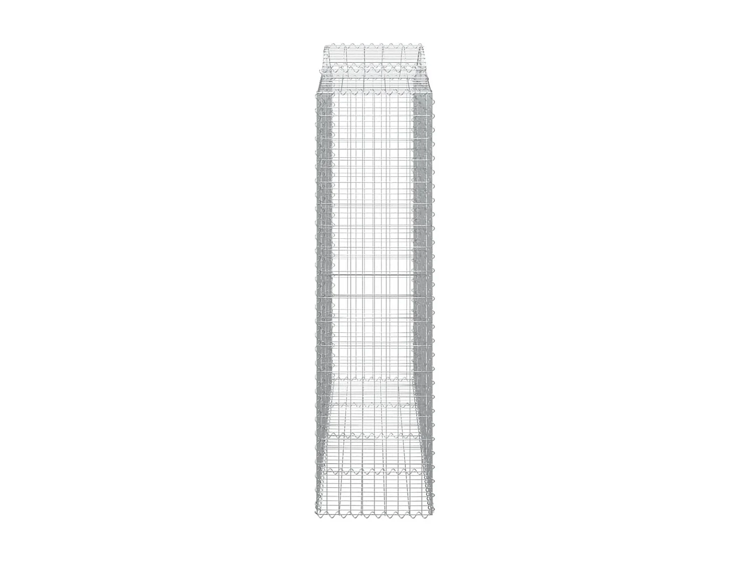 Panier de gabions arqué 200x50x180/200 cm Fer galvanisé