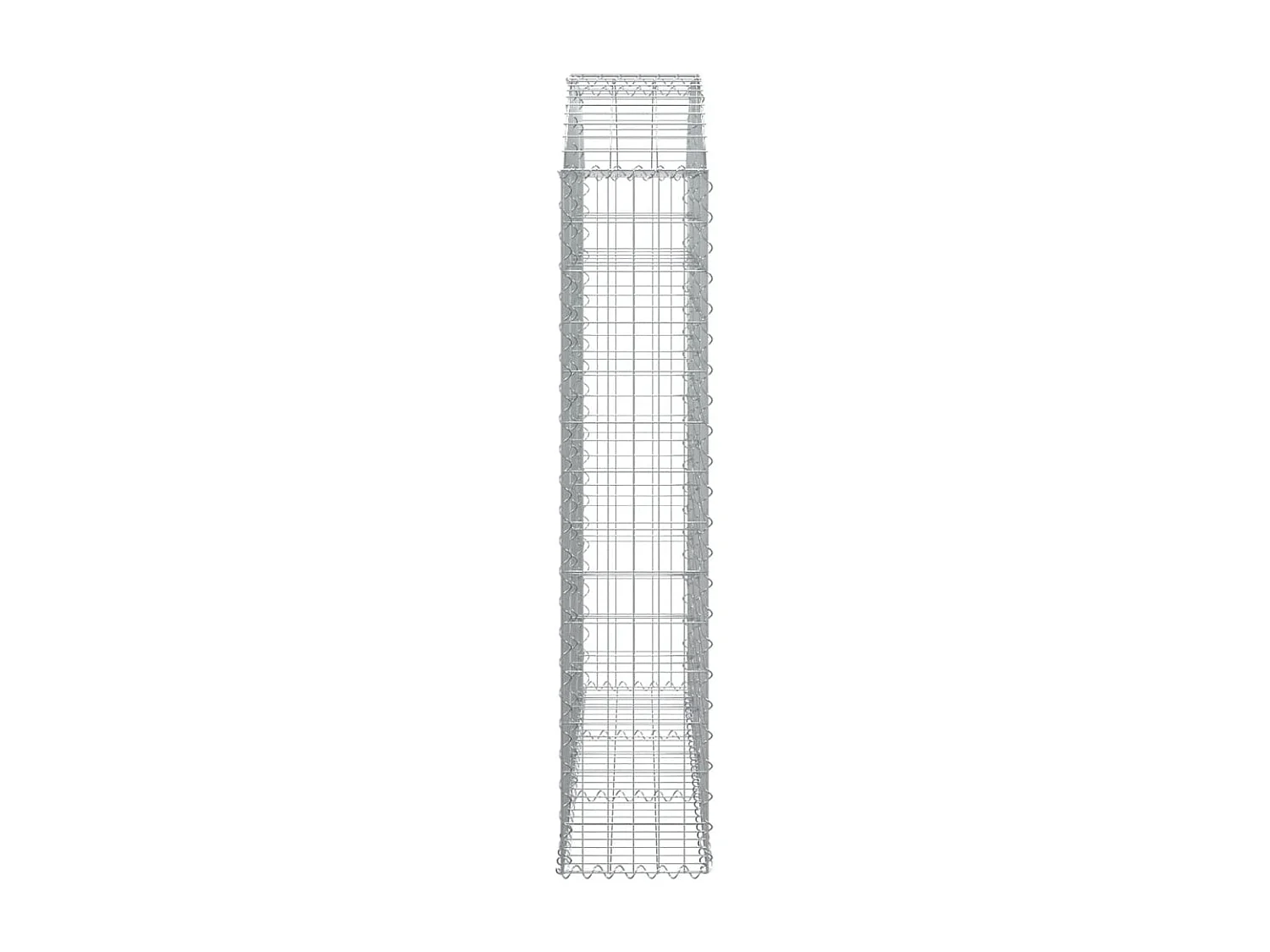 Panier de gabions arqué 150x30x140/160 cm Fer galvanisé