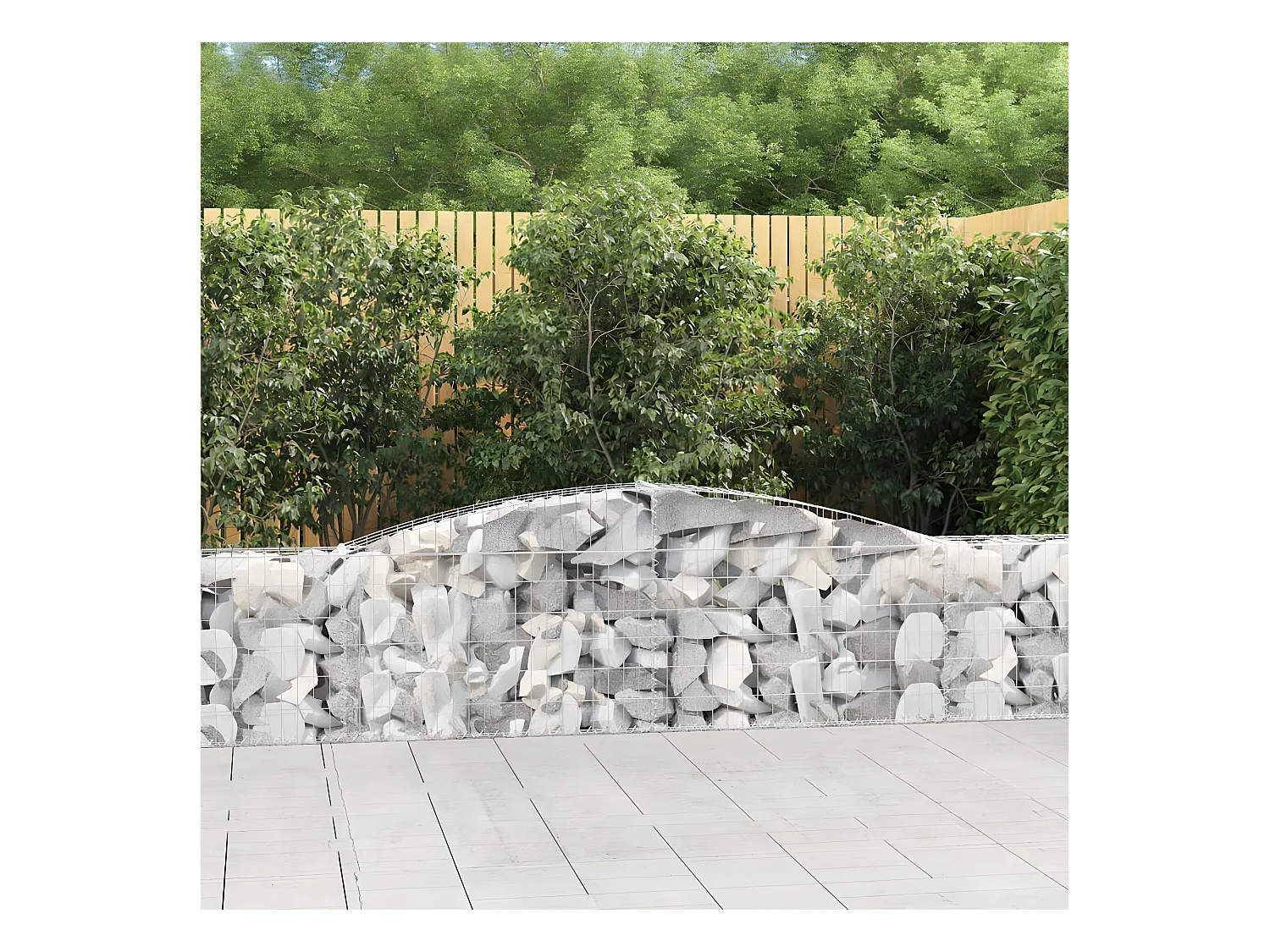 Schanskorven 10 st gewelfd 400x30x60/80 cm ijzer