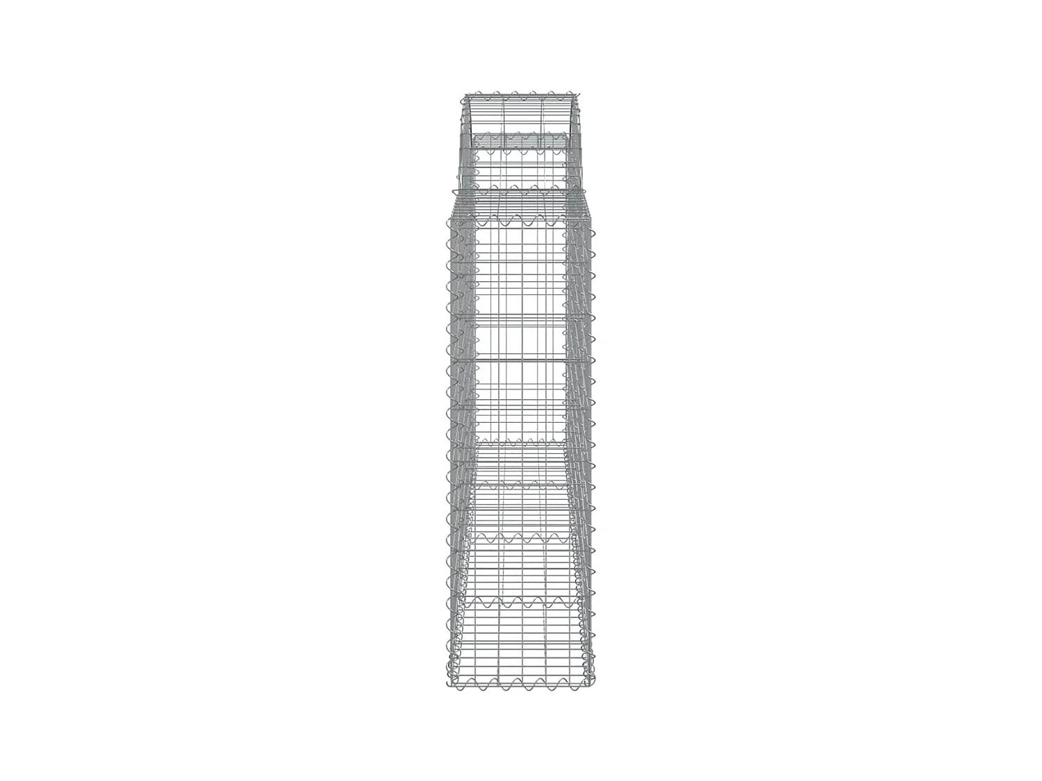 Schanskorven 2 st gewelfd 200x30x100/120 cm ijzer